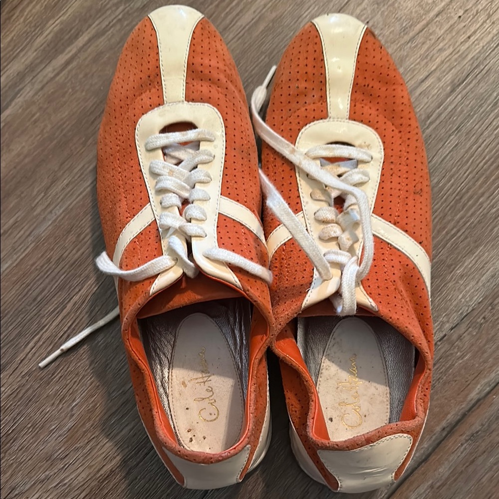 Cole Haan Orange and White Footwear